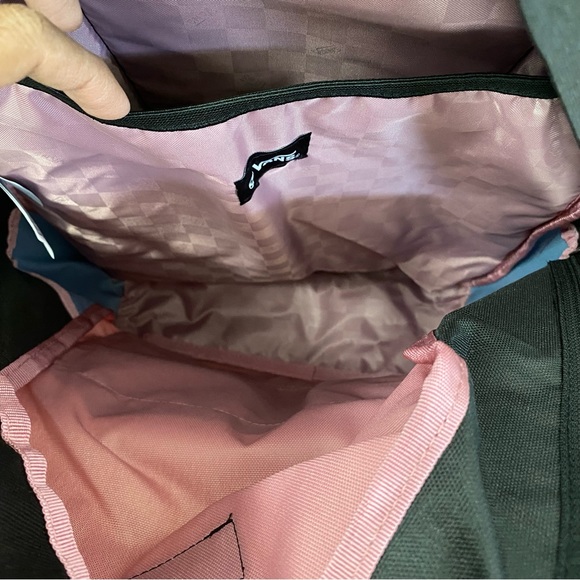 New Vans multicolored color block backpack w/ multiple pockets - Picture 6 of 8